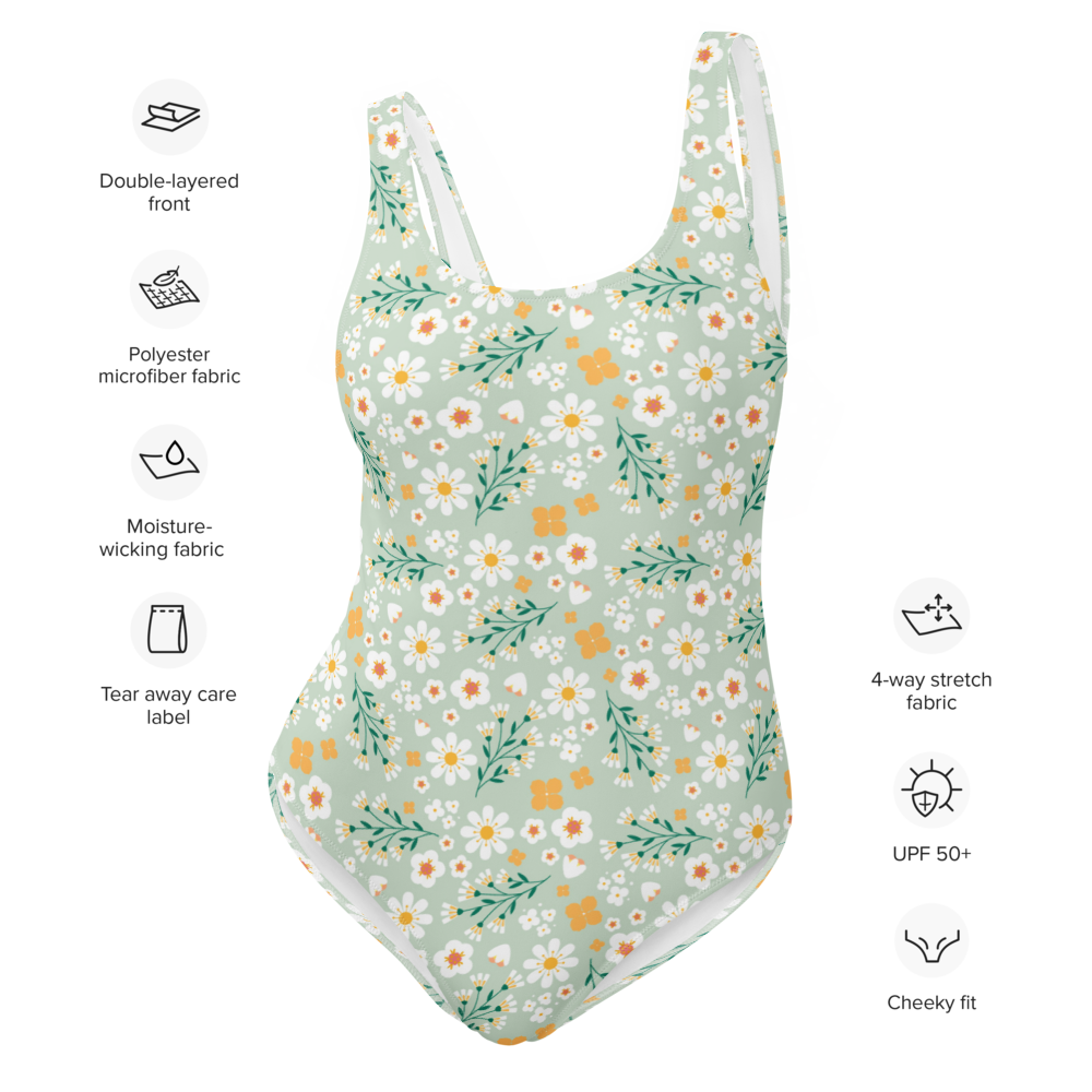 Esdushi Surf clothing - Surf Swimsuit - Flores Esmeralda - - 