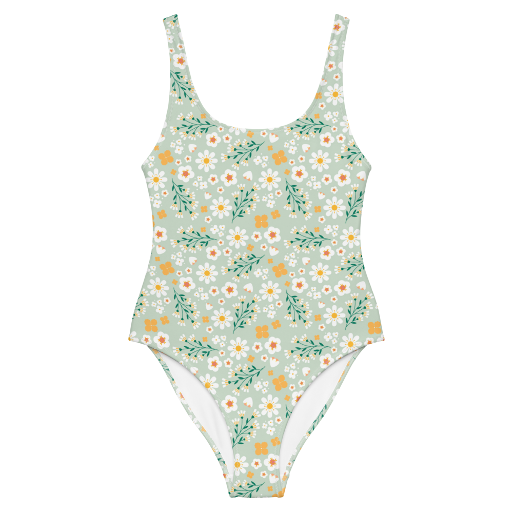 Esdushi Surf clothing - Surf Swimsuit - Flores Esmeralda - XS - 