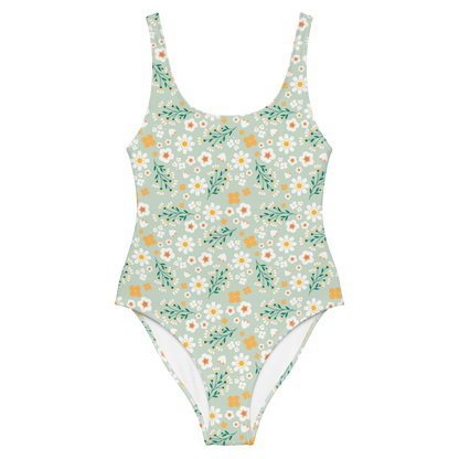 Esdushi Surf clothing - Surf Swimsuit - Flores Esmeralda - XS - 