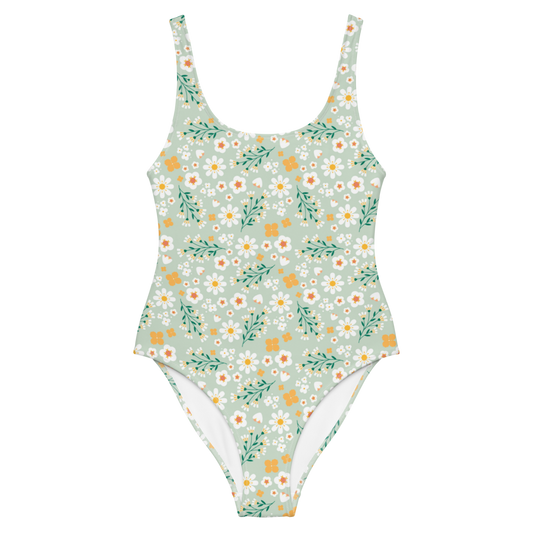 Esdushi Surf clothing - Surf Swimsuit - Flores Esmeralda - XS - 