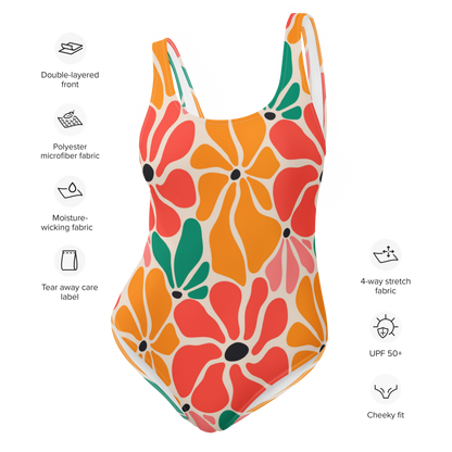 Esdushi Surf clothing - Surf Swimsuit - Flower Power - - 