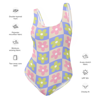 Esdushi Surf clothing - Surf Swimsuit - Groovy Gardenia - - 
