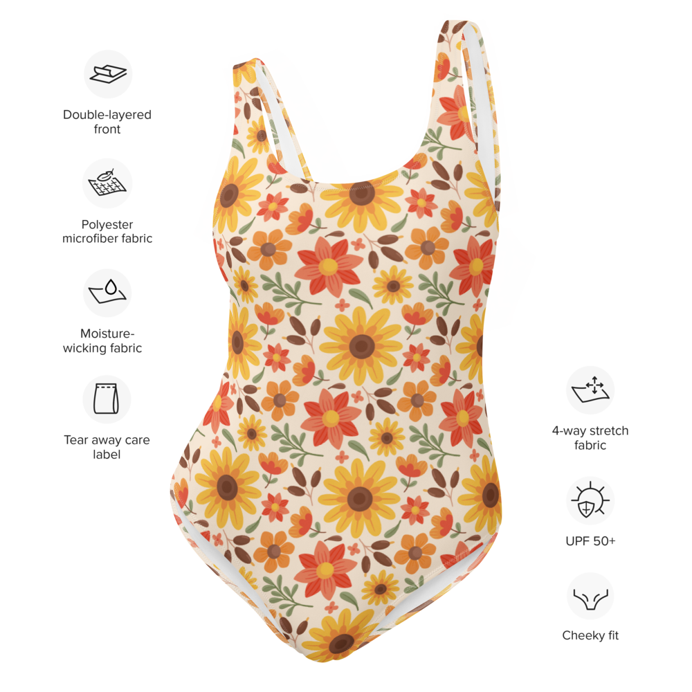 Esdushi Surf clothing - Surf Swimsuit - Sunflower Siesta - - 