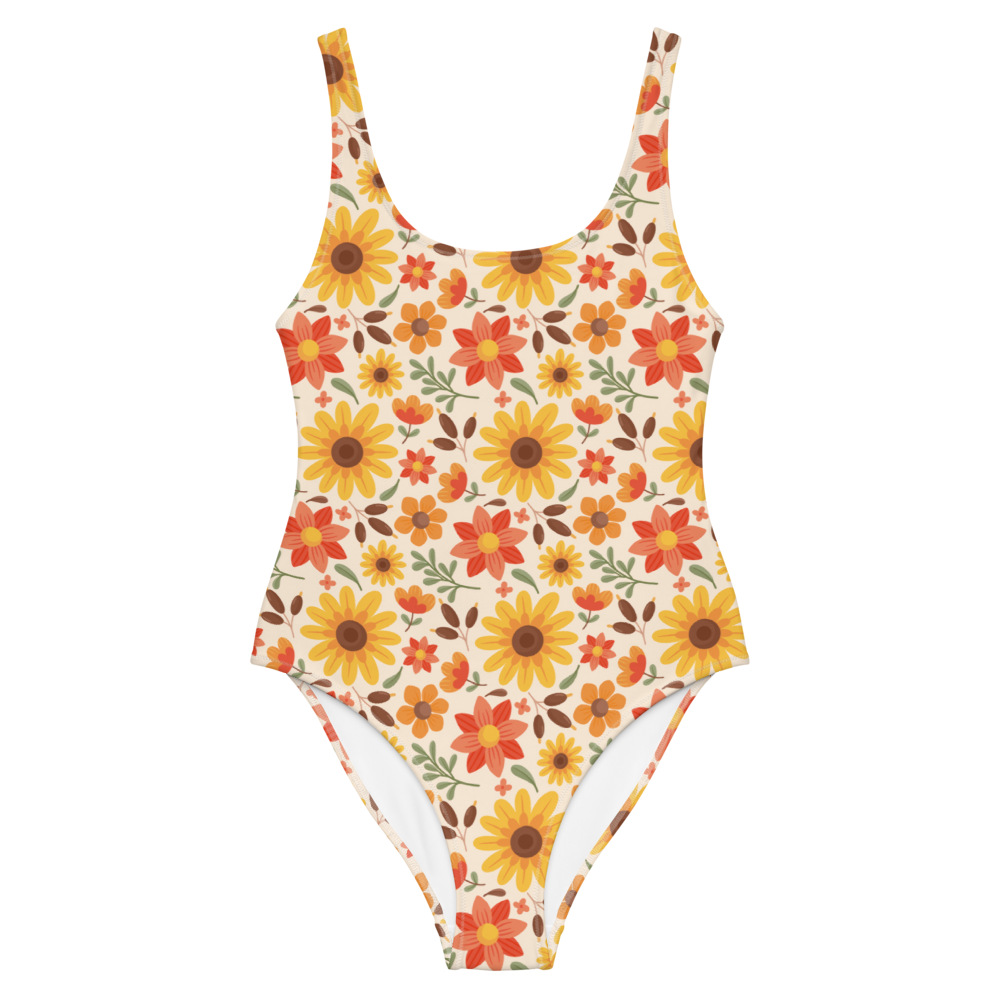 Esdushi Surf clothing - Surf Swimsuit - Sunflower Siesta - XS - 