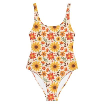Esdushi Surf clothing - Surf Swimsuit - Sunflower Siesta - XS - 