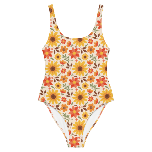 Esdushi Surf clothing - Surf Swimsuit - Sunflower Siesta - XS - 