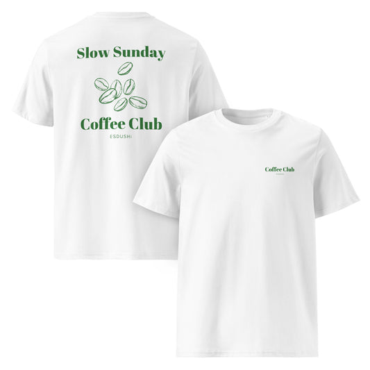 Esdushi Surf clothing - T-Shirt - Sunday Coffee Club - XS - 