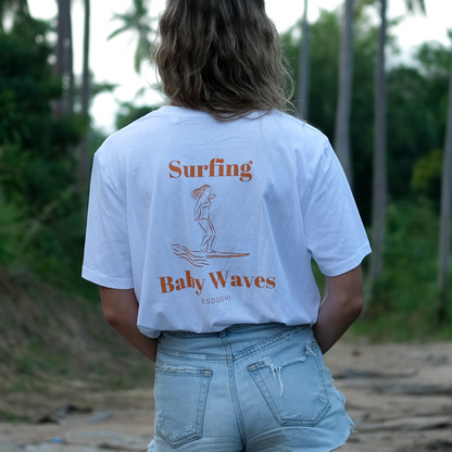 Esdushi Surf clothing - T-Shirt - Surfing Baby Waves - - 