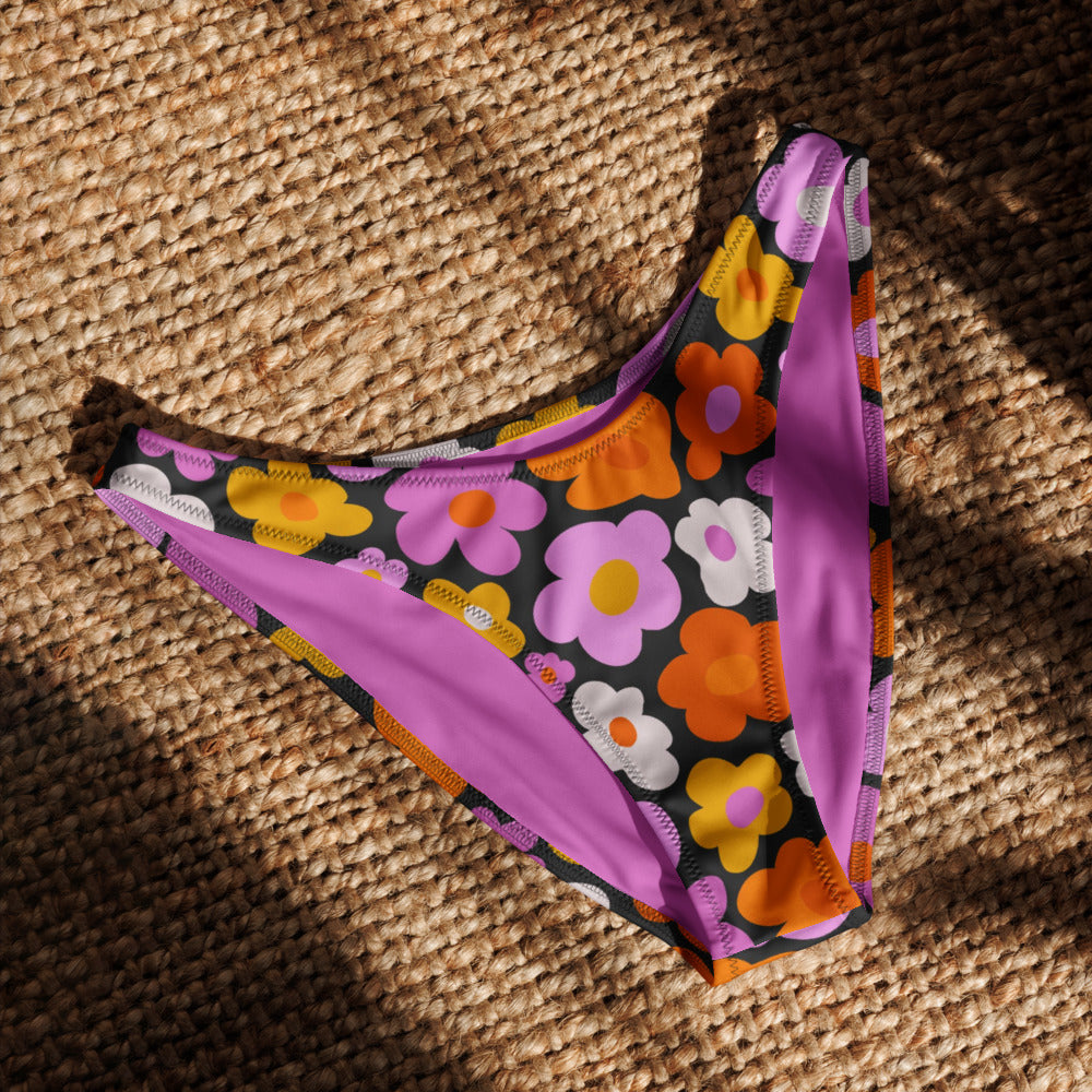 Esdushi Surf clothing - V-cut Bikini Bottom - Botanical Bloom - - 