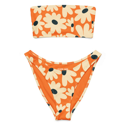 Esdushi Surf clothing - V-cut Bikini Bottom - Daisy Dream - 2XS - 