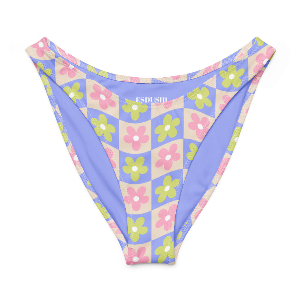 Esdushi Surf clothing - V-cut Bikini Bottom - Groovy Gardenia - - 