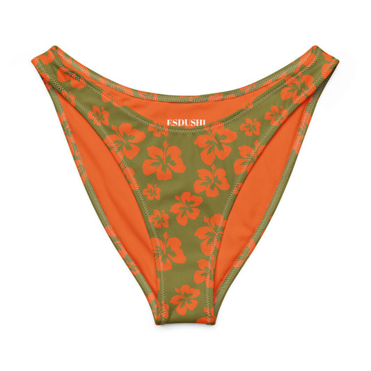 Esdushi Surf clothing - V-cut Bikini Bottom - Hula Heat - - 