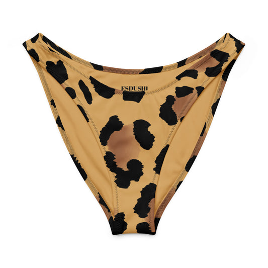 Esdushi Surf clothing - V-cut Bikini Bottom - Leopard Wave - - 