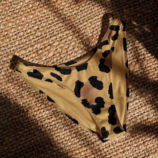 Esdushi Surf clothing - V-cut Bikini Bottom - Leopard Wave - - 