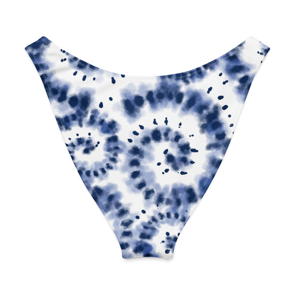 Esdushi Surf clothing - V-cut Bikini Bottom - Ocean Swirl - - 