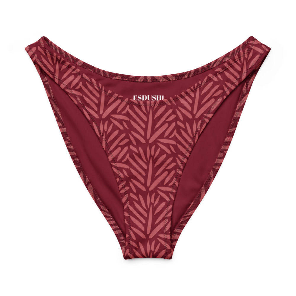 Esdushi Surf clothing - V-cut Bikini Bottom - Palm Passion - - 