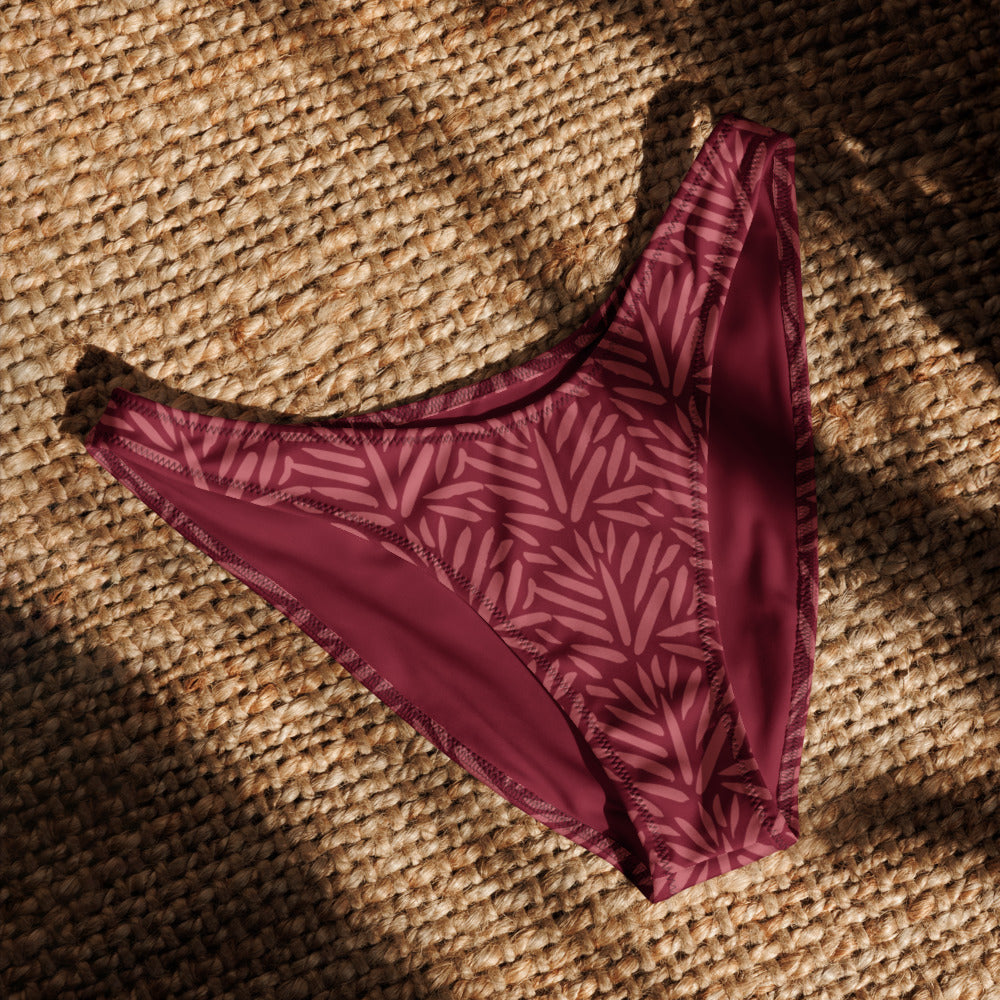 Esdushi Surf clothing - V-cut Bikini Bottom - Palm Passion - - 