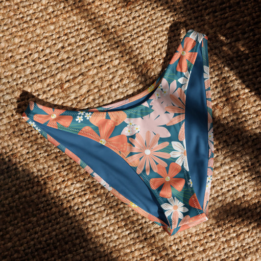 Esdushi Surf clothing - V-cut Bikini Bottom - Seaside Samba - - 