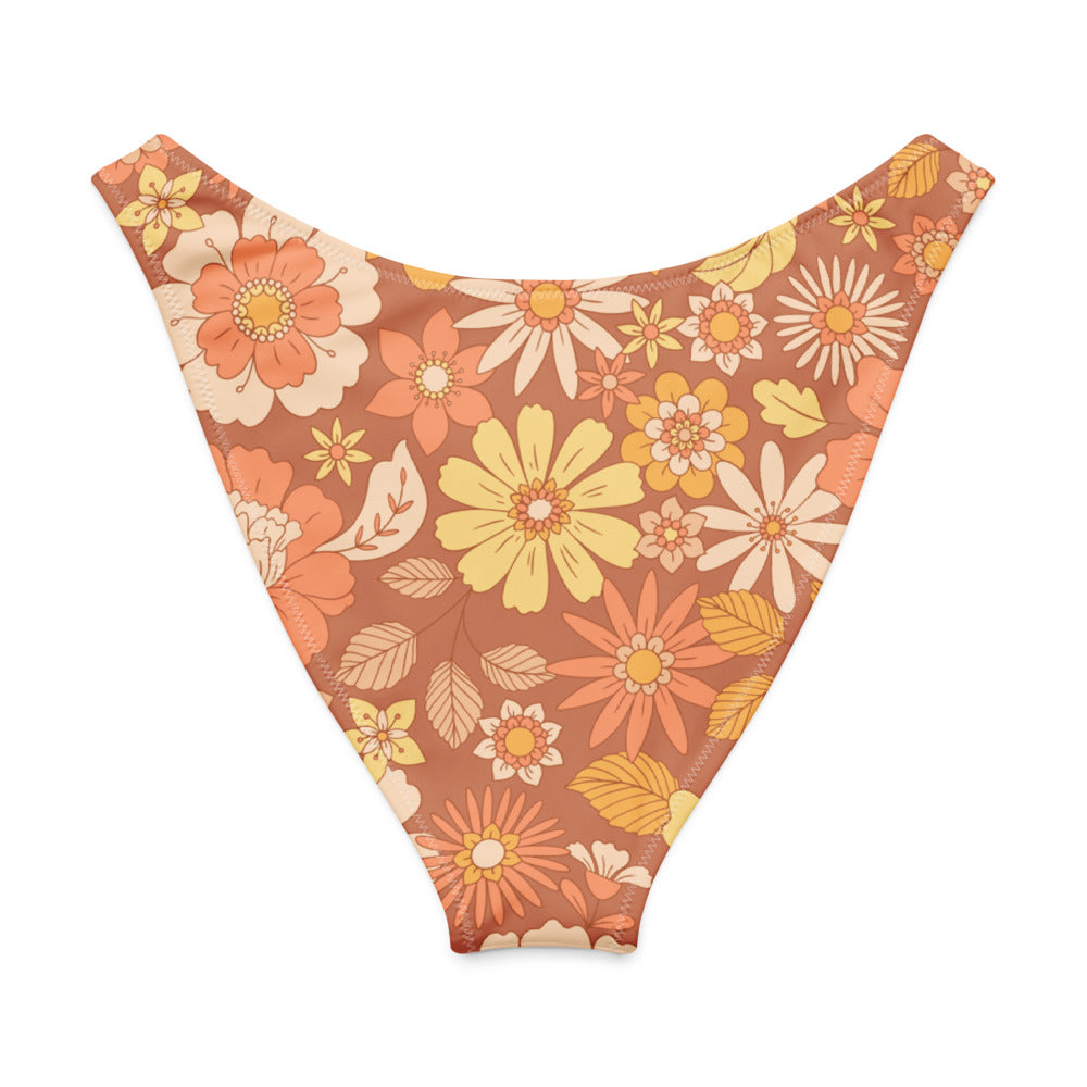 Esdushi Surf clothing - V-cut Bikini Bottom - Sunset Glow - - 
