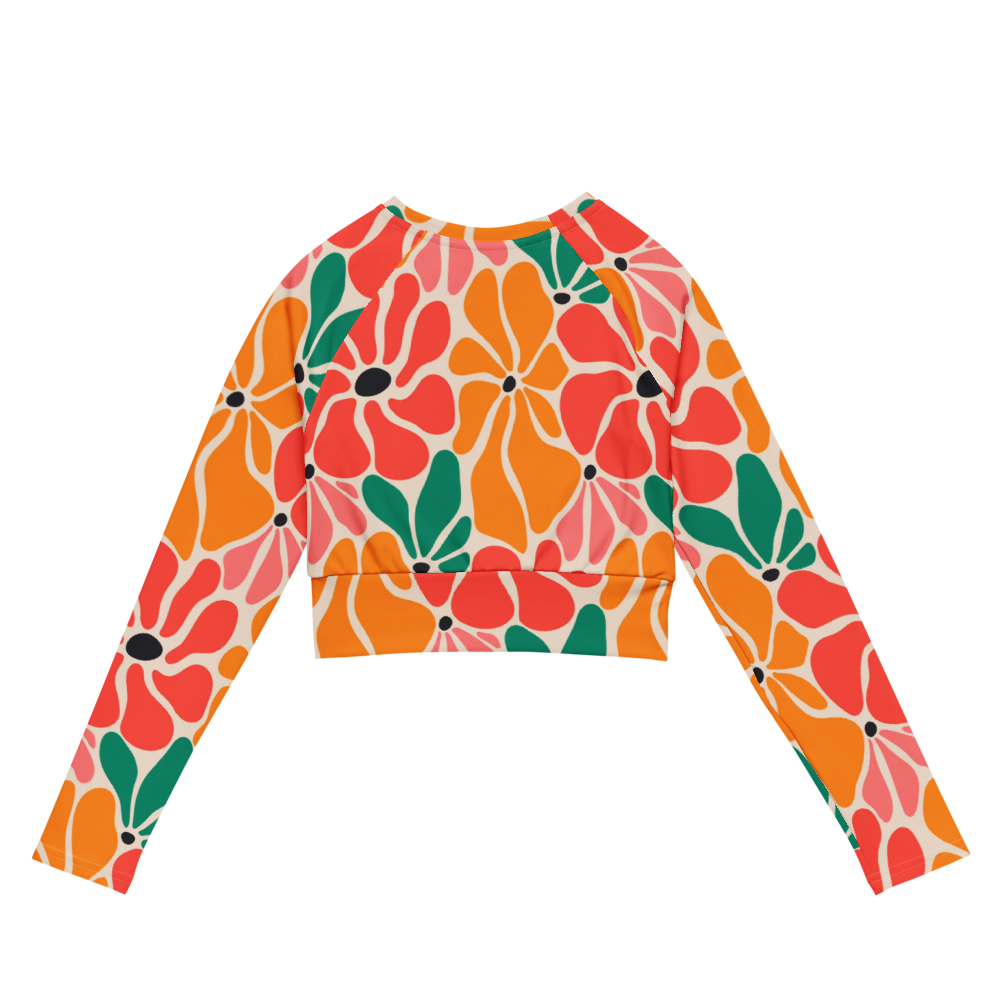 Esdushi Surf clothing - Women's Surf Rashguard - Flower Power - - 