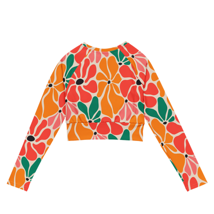 Esdushi Surf clothing - Women's Surf Rashguard - Flower Power - - 