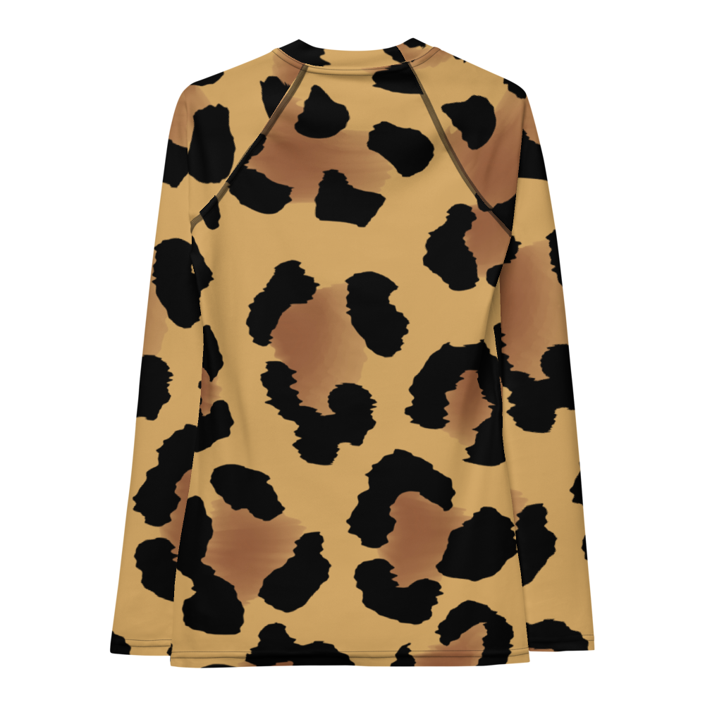 Esdushi Surf clothing - Women's Surf Rashguard - Leopard Wave - - 
