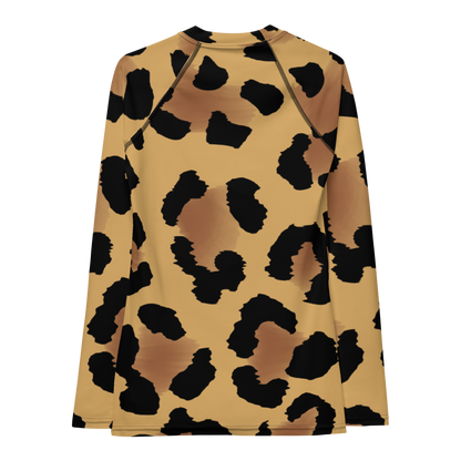 Esdushi Surf clothing - Women's Surf Rashguard - Leopard Wave - - 