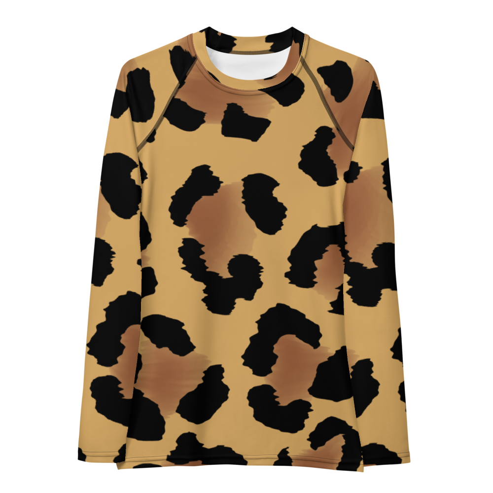 Esdushi Surf clothing - Women's Surf Rashguard - Leopard Wave - XS - Long