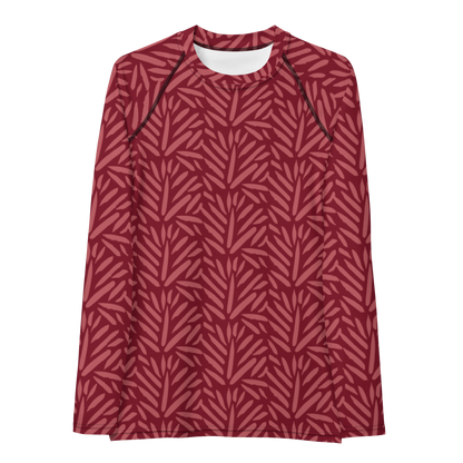 Esdushi Surf clothing - Women's Surf Rashguard - Palm Passion - XS - Long