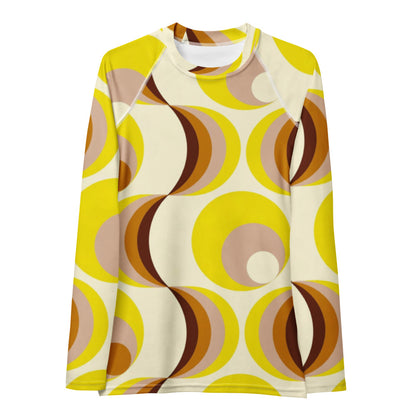 Esdushi Surf clothing - Women's Surf Rashguard - Retro Riptide - XS - Long