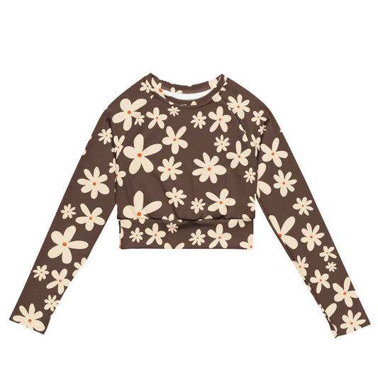 Esdushi Surf clothing - Women's Surf Rashguard - Salty Skin - XS - Crop top