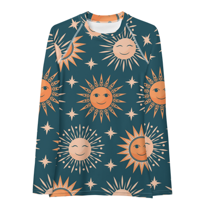 Esdushi Surf clothing - Women's Surf Rashguard - Sunbeam Sparkle - XS - Long