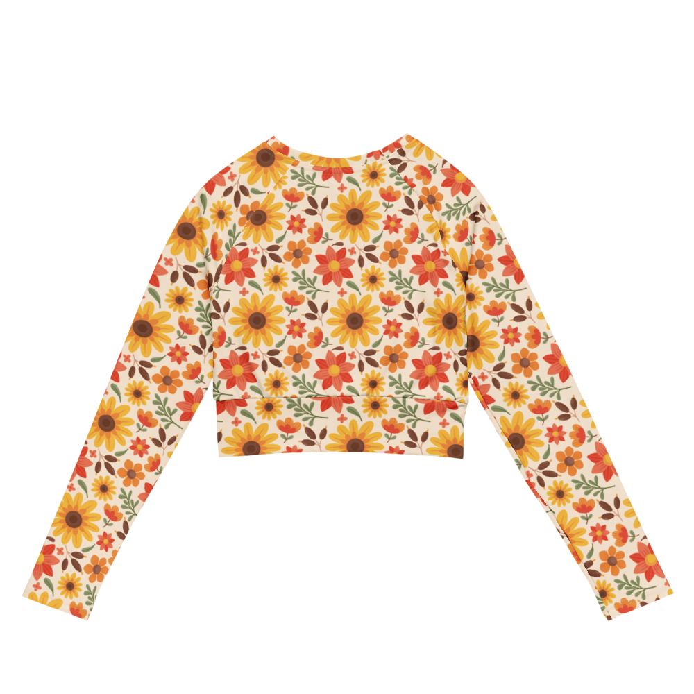 Esdushi Surf clothing - Women's Surf Rashguard - Sunflower Siesta - - 