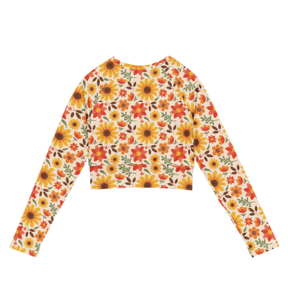 Esdushi Surf clothing - Women's Surf Rashguard - Sunflower Siesta - - 