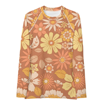 Esdushi Surf clothing - Women's Surf Rashguard - Sunset Glow - XS - Long