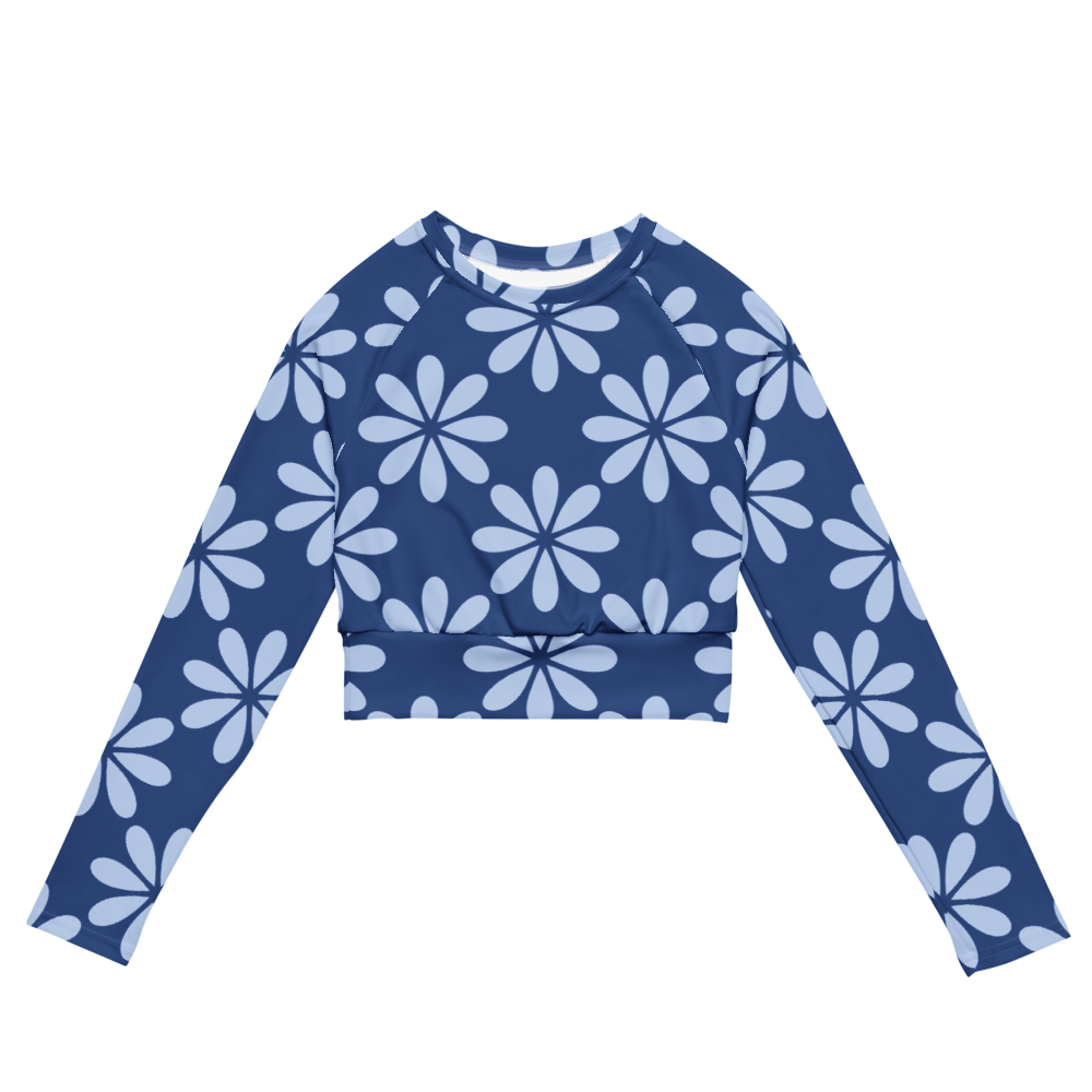 Esdushi Surf clothing - Women's Surf Rashguard - Wavy Baby - XS - Crop top