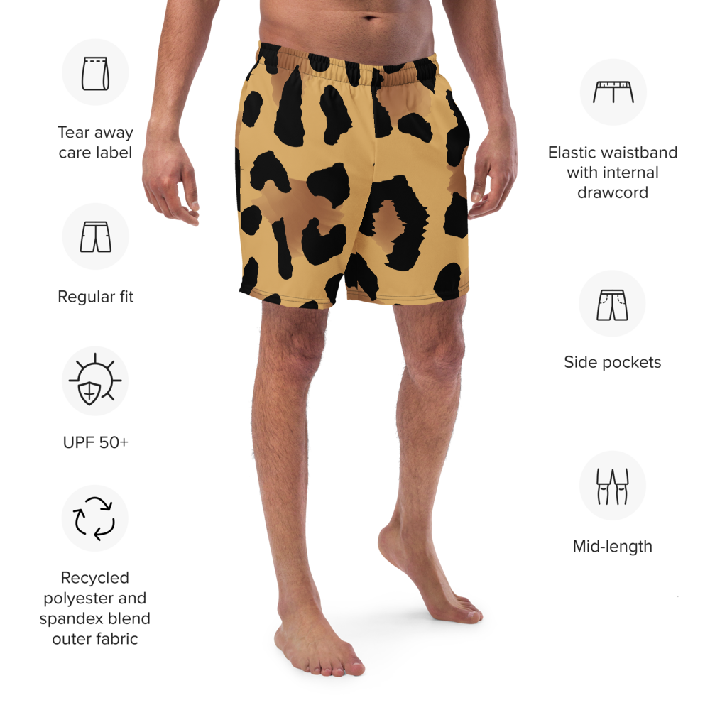 Swim Shorts - Leopard Wave - Esdushi