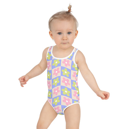 Kids Swimsuit - Groovy Gardenia - Esdushi