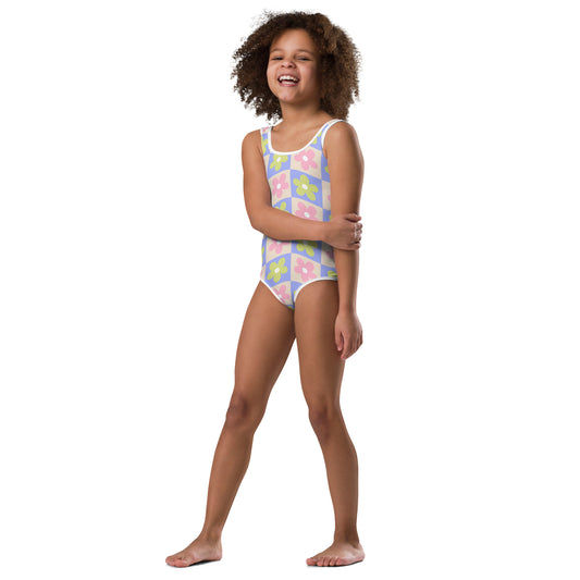 Kids Swimsuit - Groovy Gardenia - Esdushi