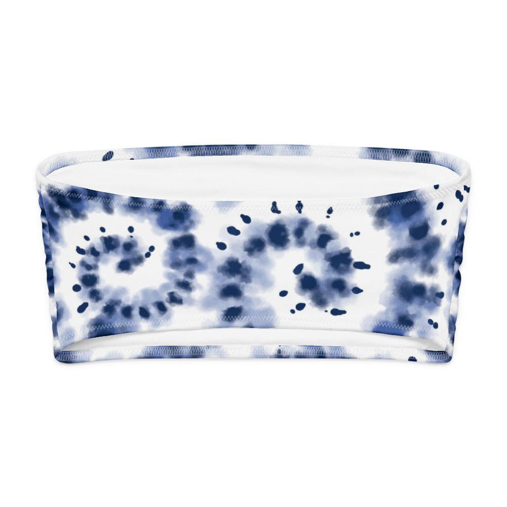 Bandeau Bikini Top - Ocean Swirl