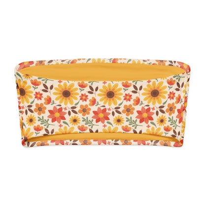 Bandeau Bikini Top - Sunflower Siesta