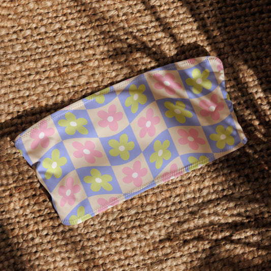 Bandeau Bikini Top - Groovy Gardenia