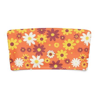 Top de bikini bandeau - Miel dorada 