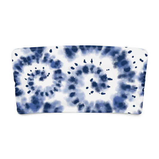 Bandeau Bikini Top - Ocean Swirl