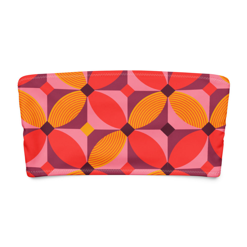 Bandeau Bikini Top - Tropical Tango