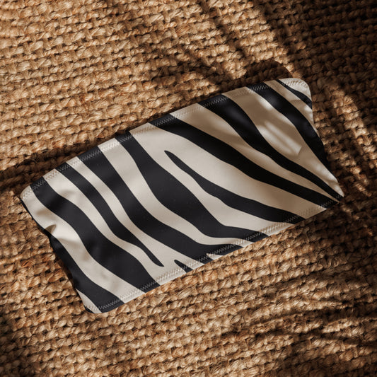 Bandeau Bikini Top - Striped Safari