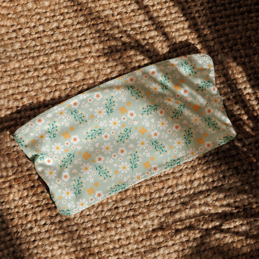 Bandeau Bikini Top - Flores Esmeralda