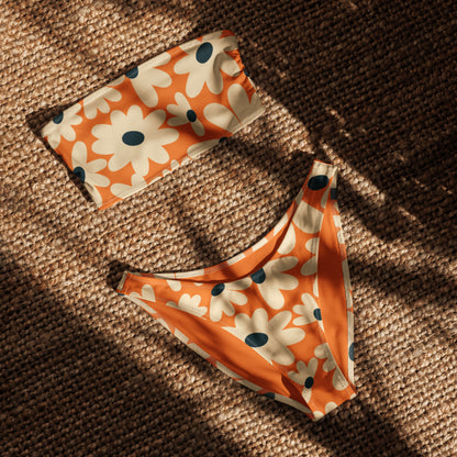 V-cut Bikini Bottom - Daisy Dream