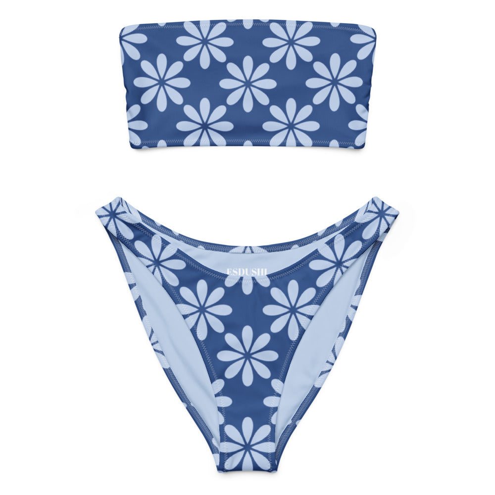 Bandeau Bikini Top - Wavy Baby