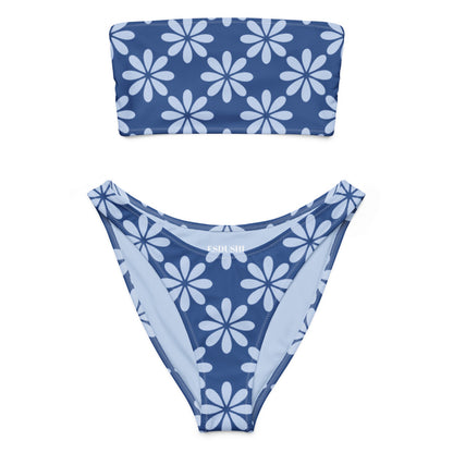 Bandeau Bikini Top - Wavy Baby